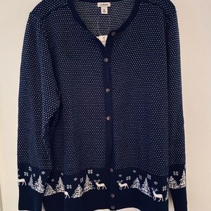 COPY - L.L. Bean holiday cardigan.